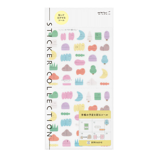Stickers Repositionnables – Clip-on Loose Pattern | Midori