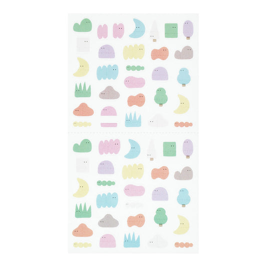Stickers Repositionnables – Clip-on Loose Pattern | Midori