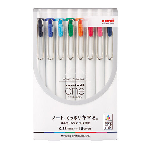 Set de stylos gel Uni-ball One ink(x8)