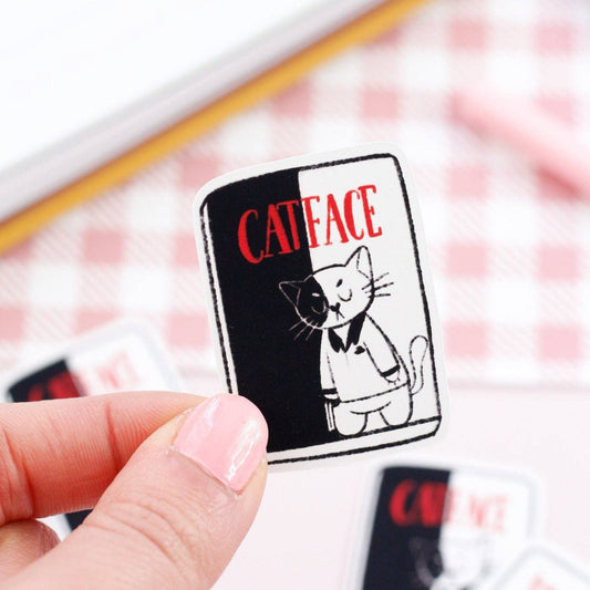 Sticker « Catface » – Chats au cinéma | My Sweet Paper Card