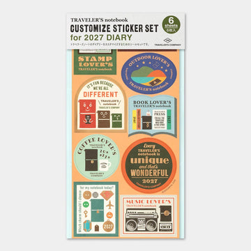 Sticker Set 2027 - “Every TRAVELER’S notebook is unique and that’s wonderful.” - Traveler's Company