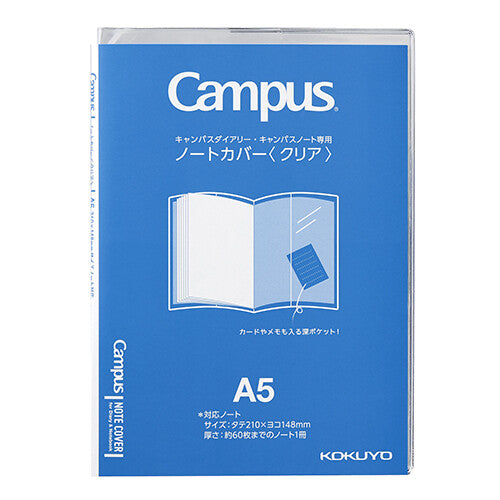Protège-cahier transparent Campus – KOKUYO – Format au choix (A6 / B6 / A5 / B5)