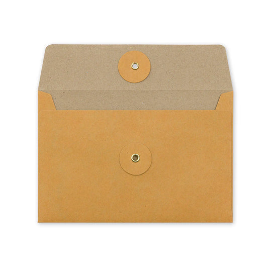 Enveloppes Kraft Horizontales avec Ficelle – Taille M - Orange