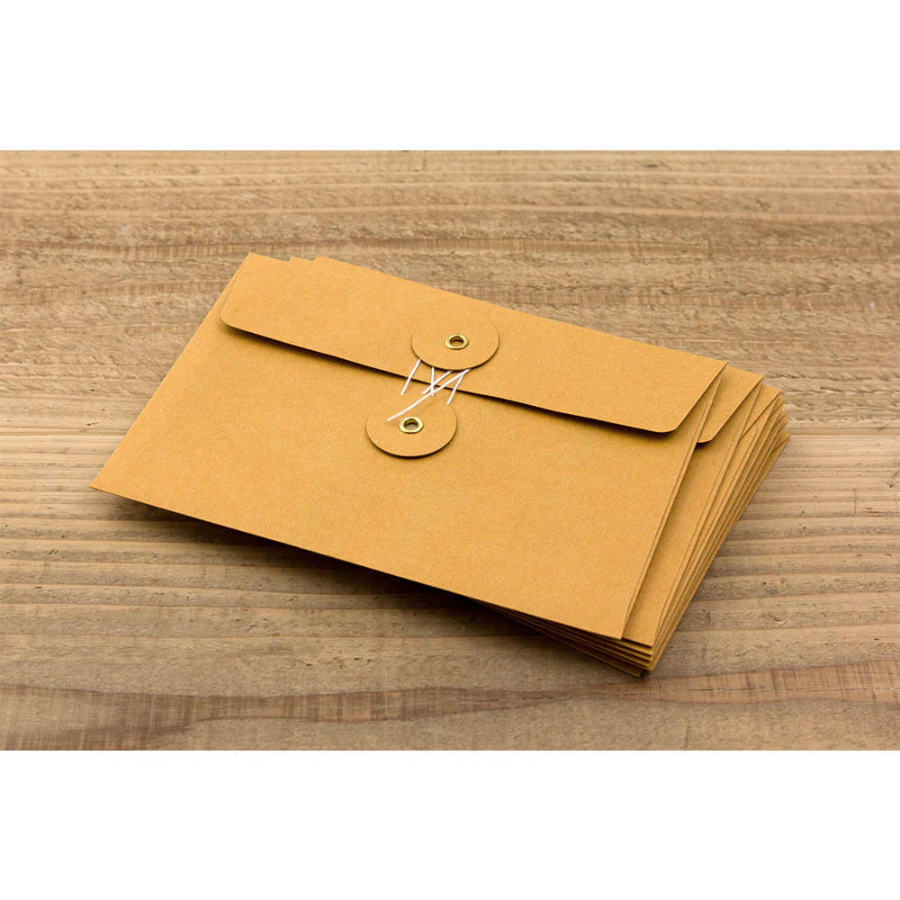 enveloppes-kraft-horizontales-avec-ficelle-taille-m-orange vue 3