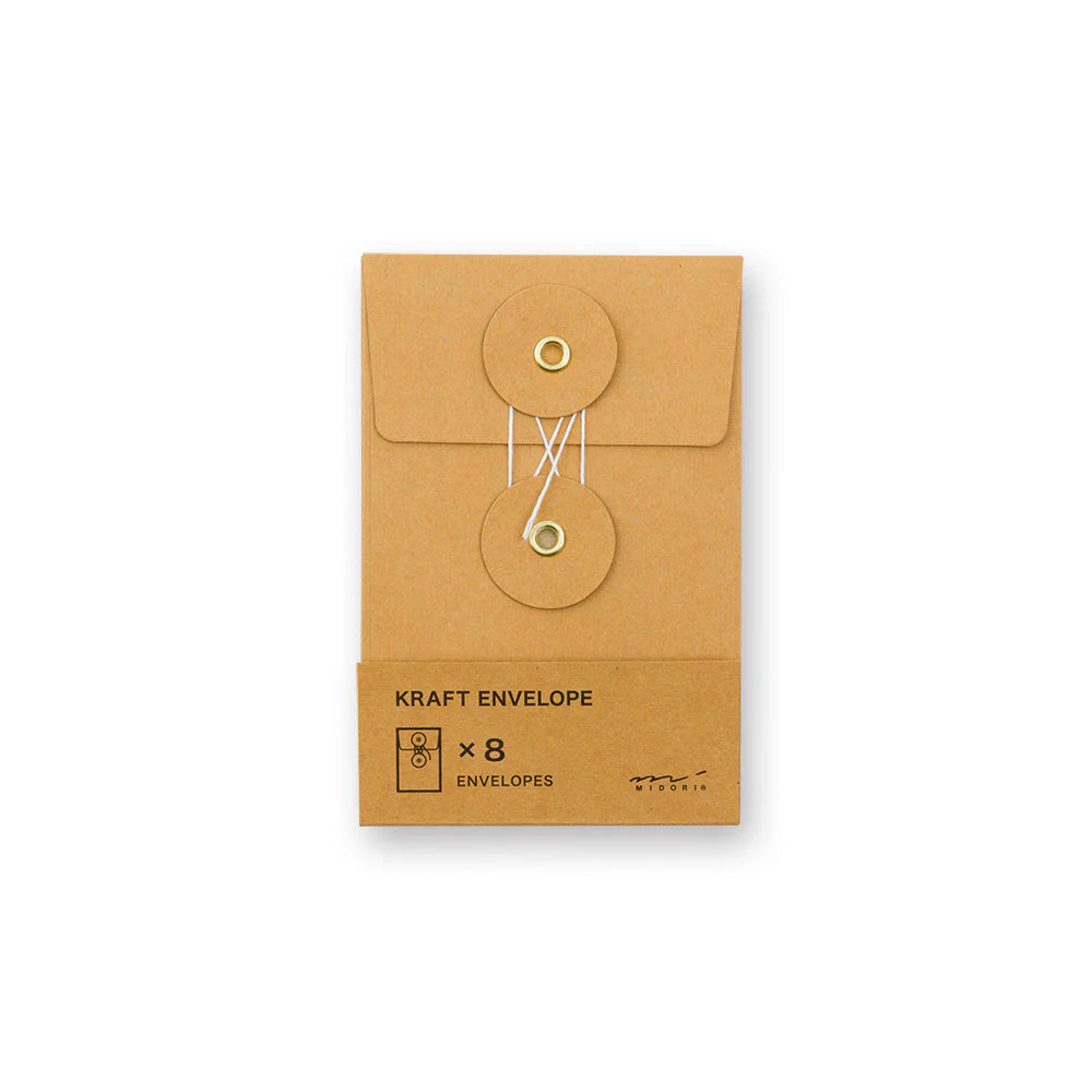 enveloppes-kraft-verticales-avec-ficelle-taille-s-orange vue 1