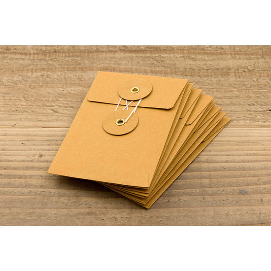 enveloppes-kraft-verticales-avec-ficelle-taille-s-orange vue 3