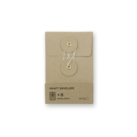 Enveloppes Kraft Verticales avec Ficelle – Taille S - Marron