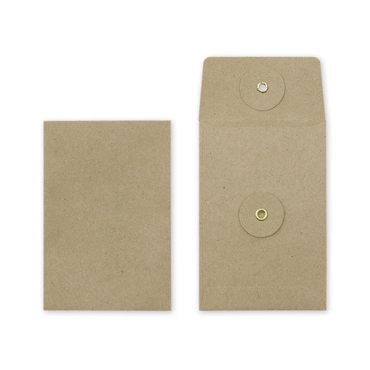 Enveloppes Kraft Verticales avec Ficelle – Taille S - Marron