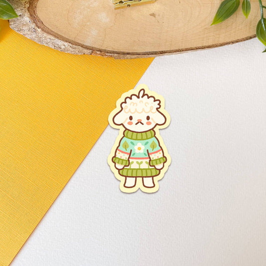 Sticker « Cozy Knits – Agneau » | Laurel Mae Art