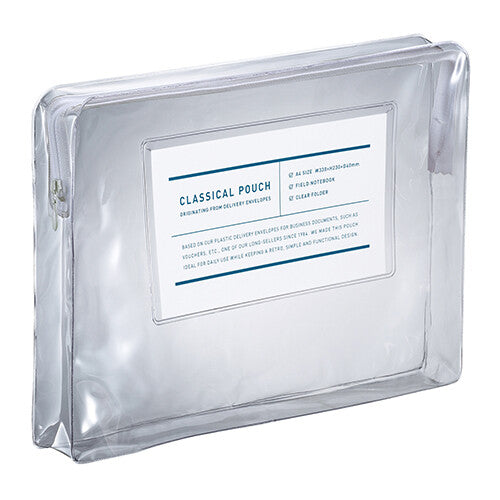 Trousse Classic Pouch A4 retro transparente