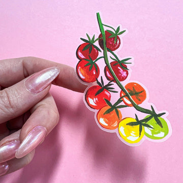 Sticker mat transparent Katie Daisy – Vigne de tomate
