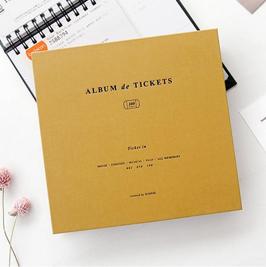 Album à tickets et souvenirs - Moutarde
