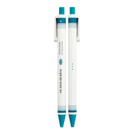 Stylo gel doux – 0,38 mm Bleu canard