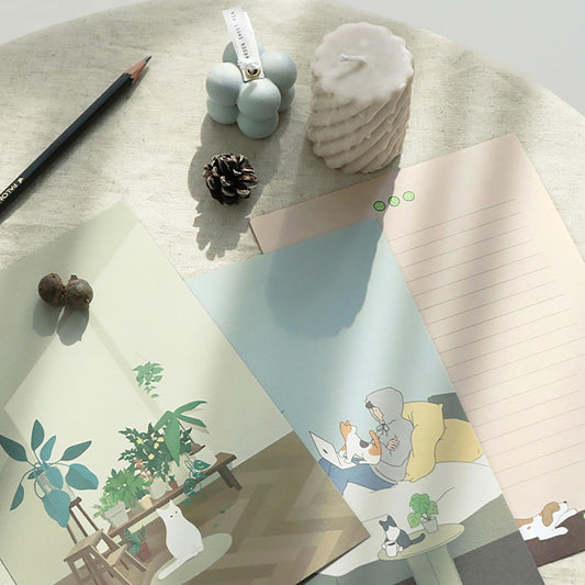 Coffret de papier à lettre Iconic ✉️ – Set de 6 pièces
