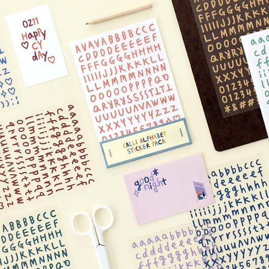 Sticker Calli Alphabet – Pack de Lettres - Iconic
