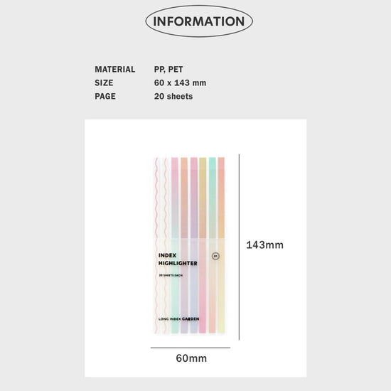 marque-pages-adhesifs-long-surligneurs-ocean vue 5