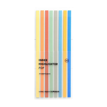 marque-pages-adhesifs-long-surligneurs-summer vue 1