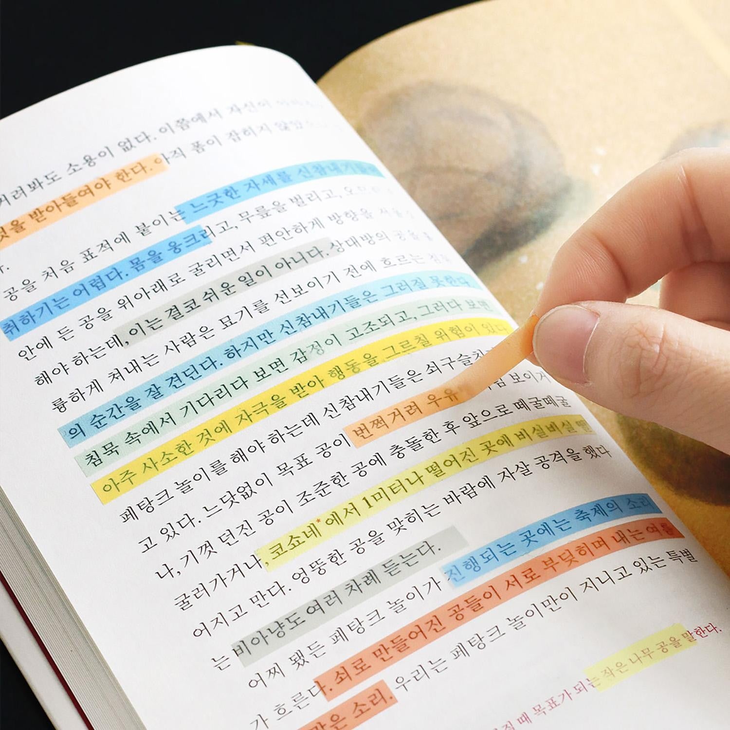marque-pages-adhesifs-long-surligneurs vue 2