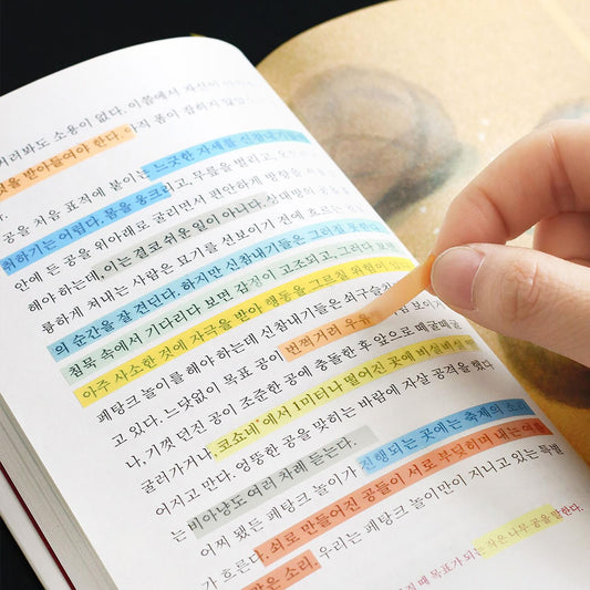 marque-pages-adhesifs-long-surligneurs vue 2