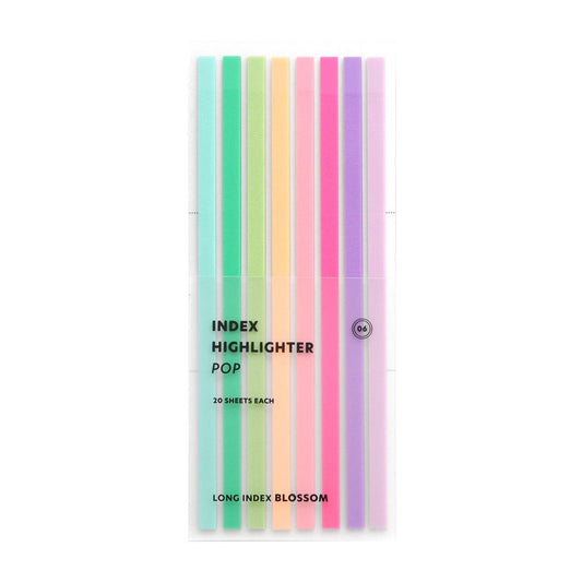 marque-pages-adhesifs-long-surligneurs vue 1