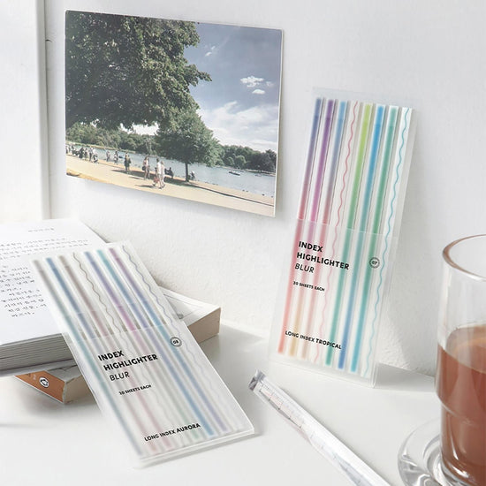 marque-pages-adhesifs-long-surligneurs-tropical vue 7