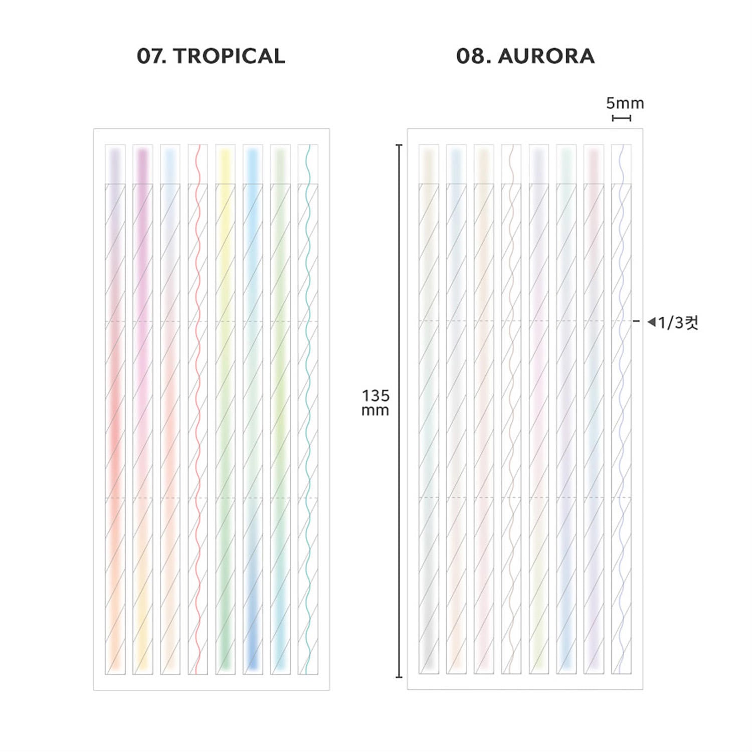 marque-pages-adhesifs-long-surligneurs-aurora vue 7