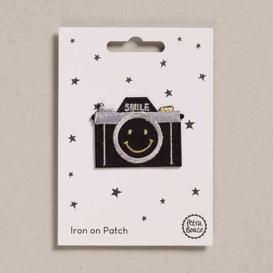 Patch brodé thermocollant – Pour tissu ou cuir - Appareil photo