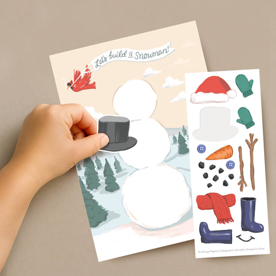 carte-scene-autocollant-construis-un-bonhomme-de-neige vue 7