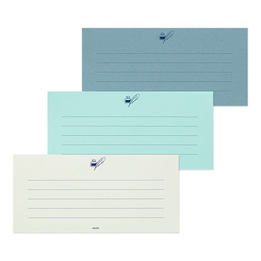 Petit Bloc Papier à lettres Bleu 3 couleurs