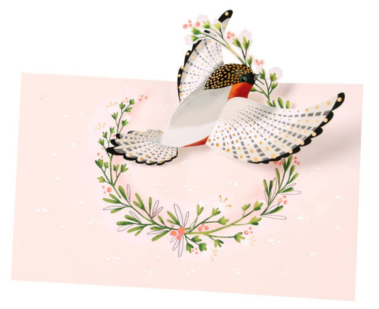 Carte Pop-Up 3D – Oiseau | UWP Luxe Pure Alchemy