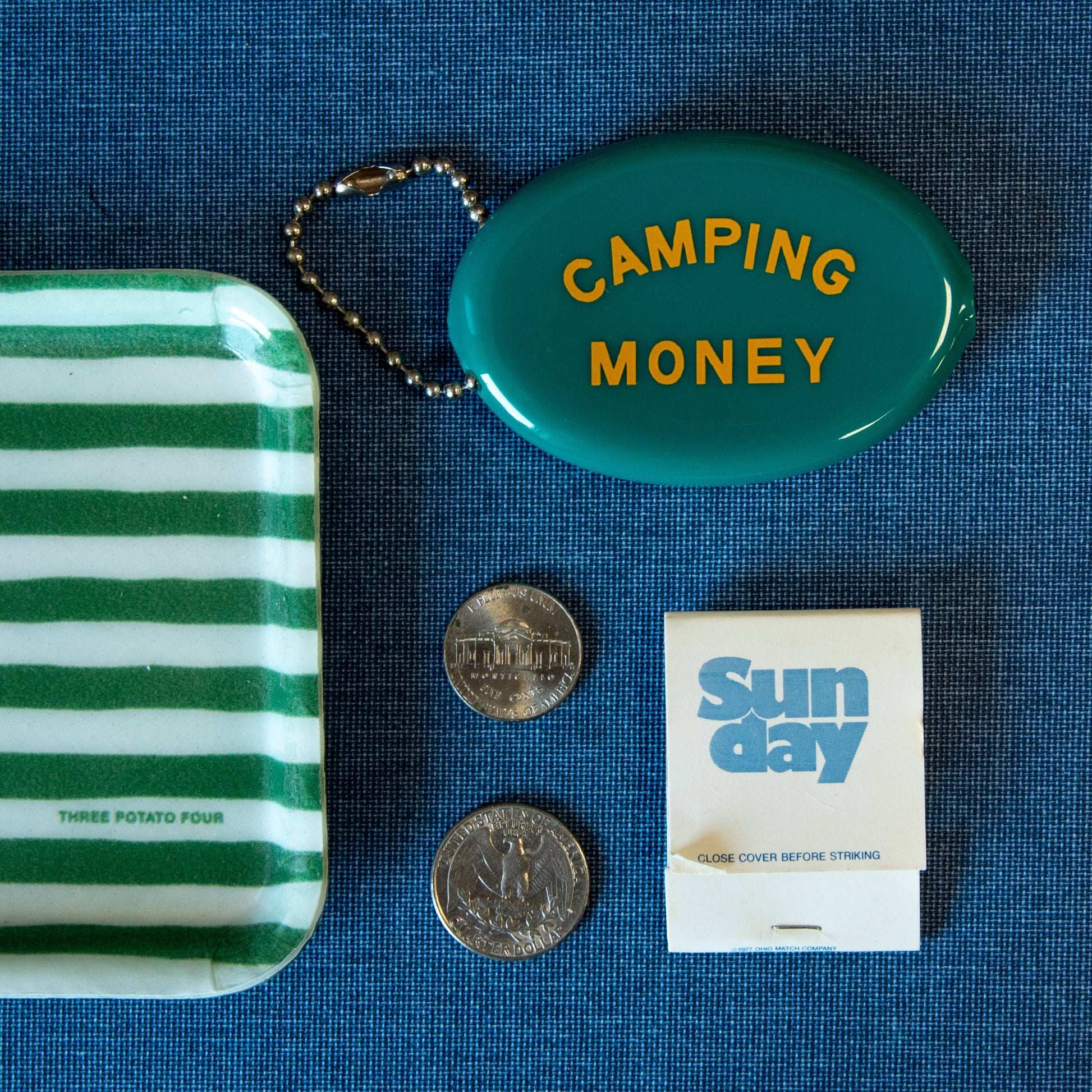 Pocket money Pochette de monnaie Camping money three potato four