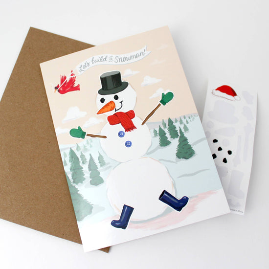 carte-scene-autocollant-construis-un-bonhomme-de-neige vue 6