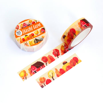 Ruban washi Paysage d’automne | Wild Pencil Studio