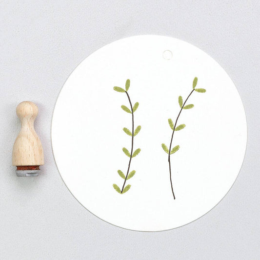 Tampon | Double feuille mini - S - Perlenfischer