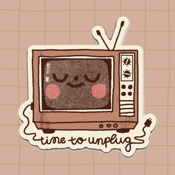 Sticker Télévision Endormie – Bloemkolie