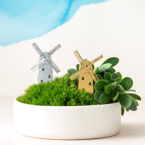 modele-miniature-en-laiton-de-moulin-a-vent-pour-terrarium-et-bricolage vue 4