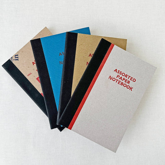Carnet vintage multi-papiers – Reliure à plat – Sukie