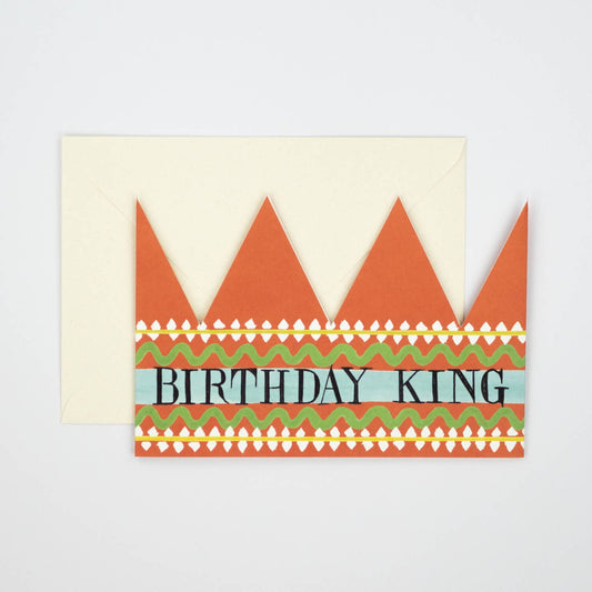 carte anniversaire couronne King Hadley