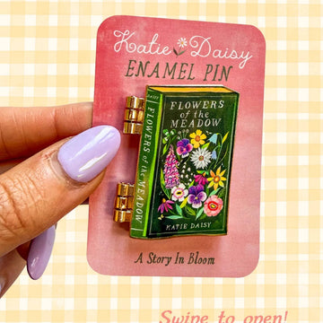 Pin's émaillé interactif Katie Daisy – Wildflower Book