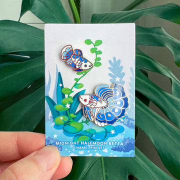 Pin's en émail – Ensemble Midnight Half Moon Bettas – Thousand Skies