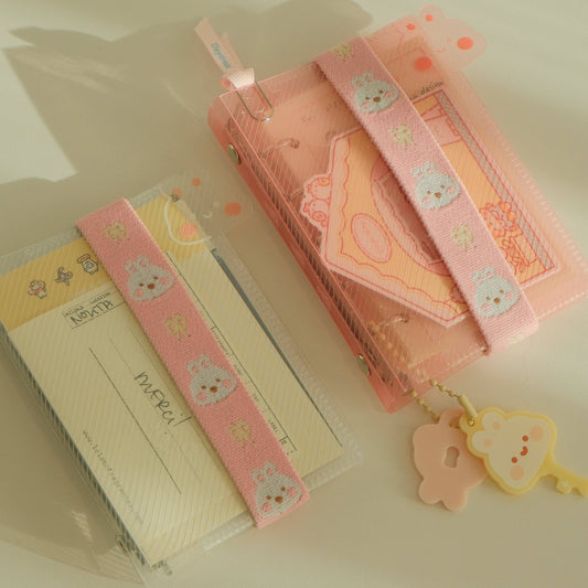 Classeur à anneaux Bunny – Format Micro 5 (M5) & accessoires (recharges + Bande élastique)