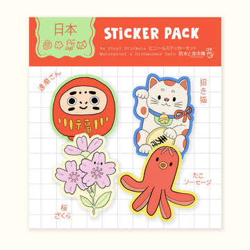 Set de stickers Japon kawaii – Ivna