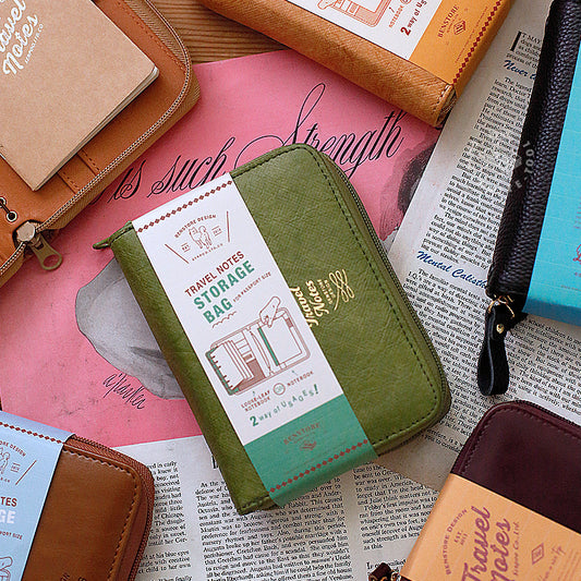 Carnet de voyage zippé avec rangement – BenStore – Coloris au choix