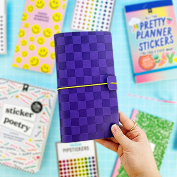 Housse de carnet de voyage – Pipsticks - Modèle Block and Roll