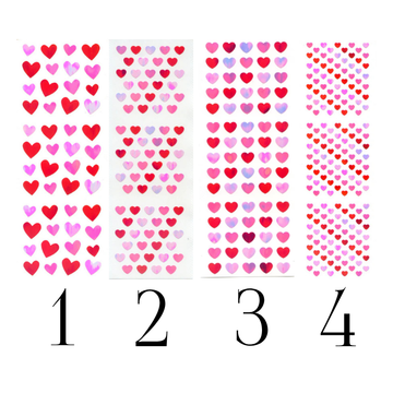 Stickers Cœurs Aurora – Coloris et formats au choix