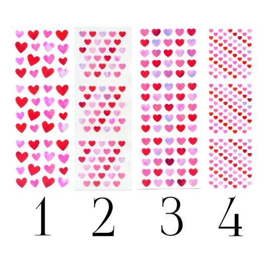 Stickers Cœurs Aurora – Coloris et formats au choix