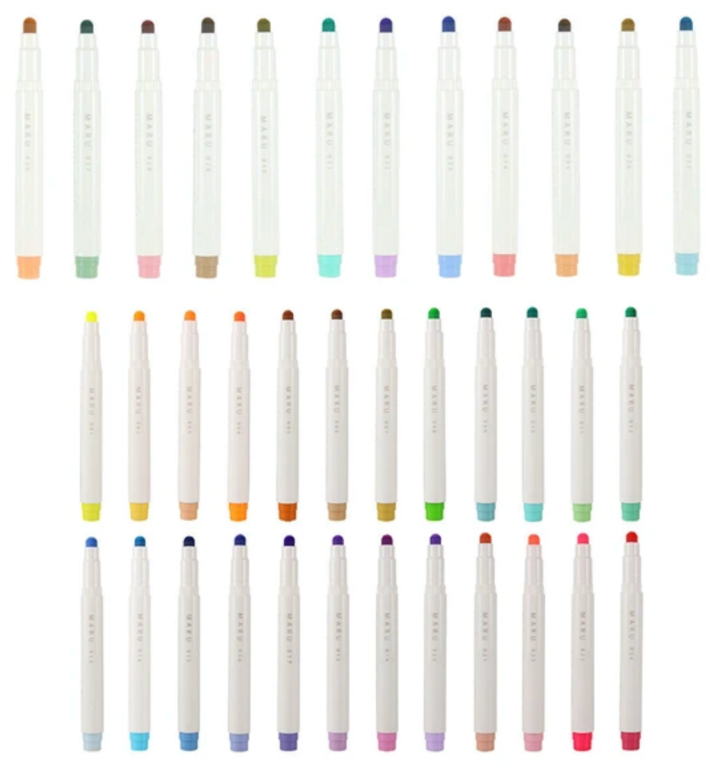Couleurs set de 36 maru liner dot