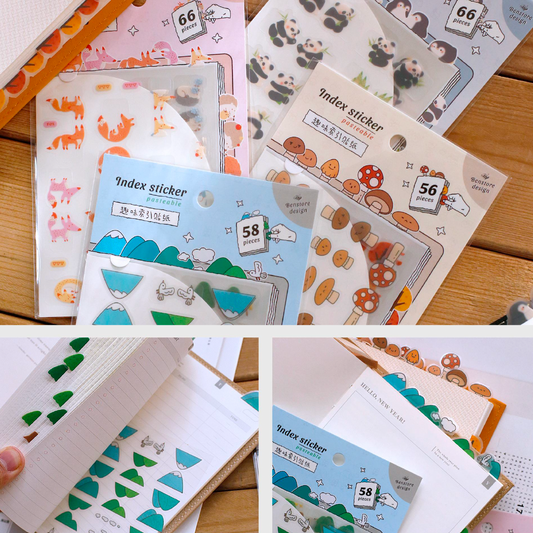 Stickers Onglets index décoratifs – BenStore - Modèle au choix