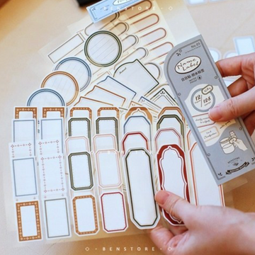 Planche de Stickers Etiquette Waterproof Vintage – BenStore