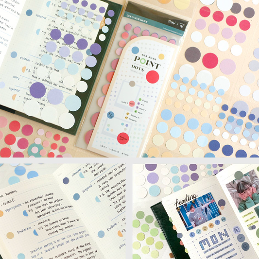 Planche de Stickers pastilles index & repères — BenStore